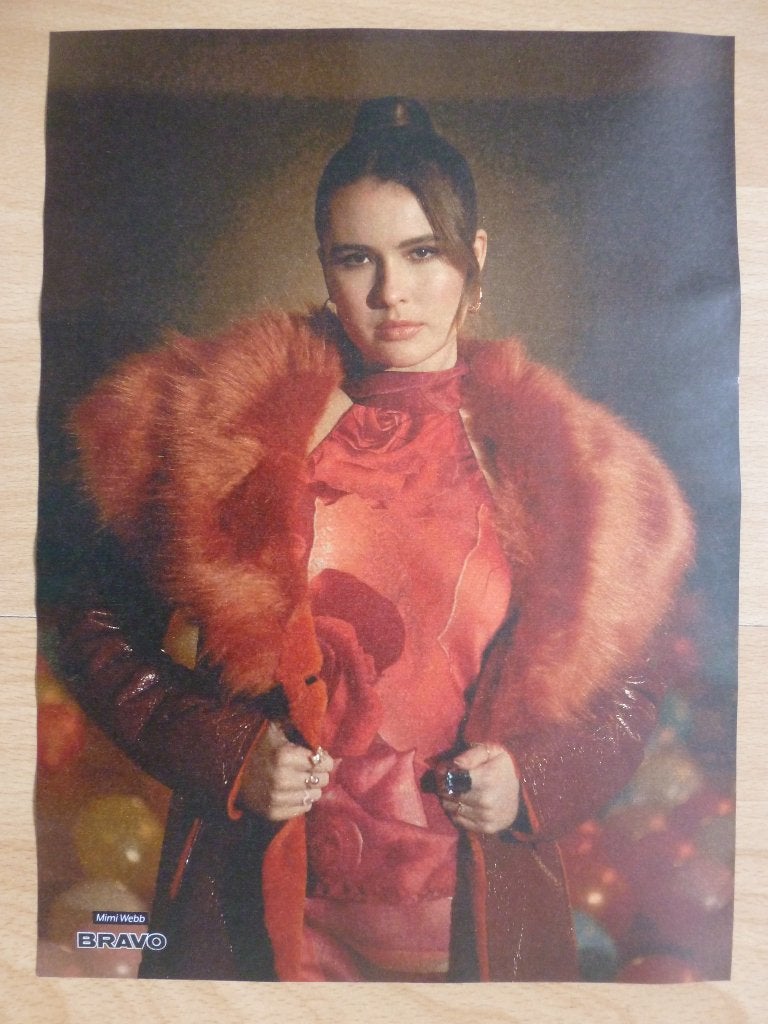 Poster van Mimi Webb uit Duits tijdschrift Bravo, Ophalen of Verzenden, Nieuw, A4 of kleiner, Muziek