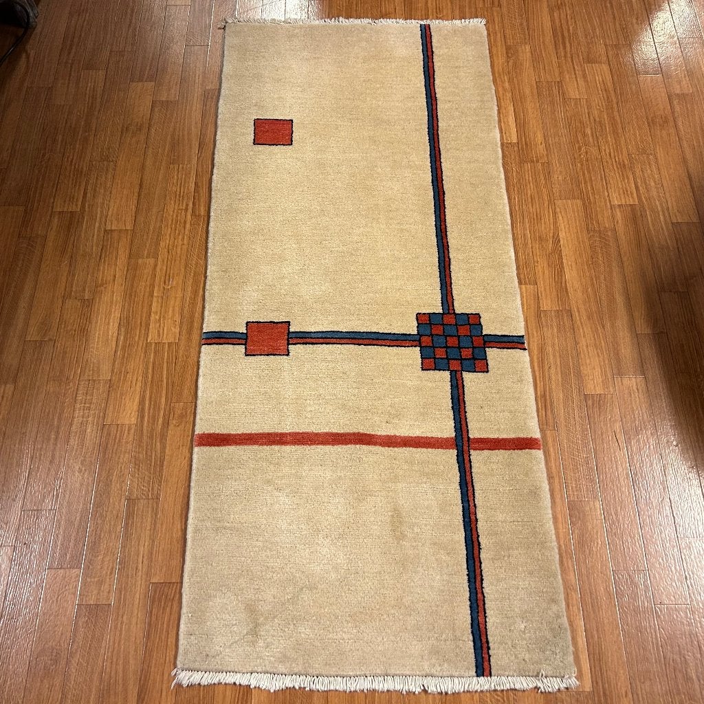 perzisch tapijt gabbeh 196 x 85 cm - Gratis bezorgd, TTM Wonen, Meubels – (Perzische) Tapijten en Woonaccessoires, Blauw, Taag 63, 2491 CS, Den Haag (Forepark)