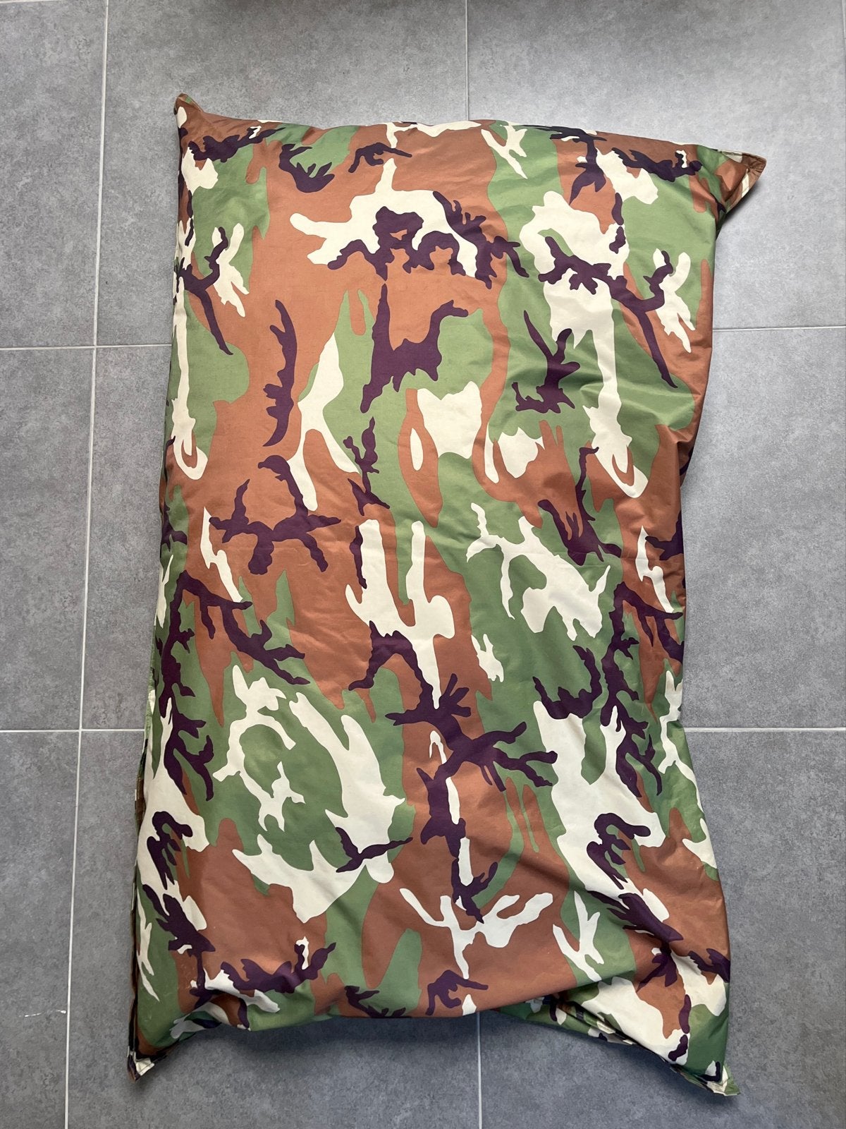 Sit&Joy zitzak met camouflageprint, Ophalen, Zo goed als nieuw, Groen, Zitzak