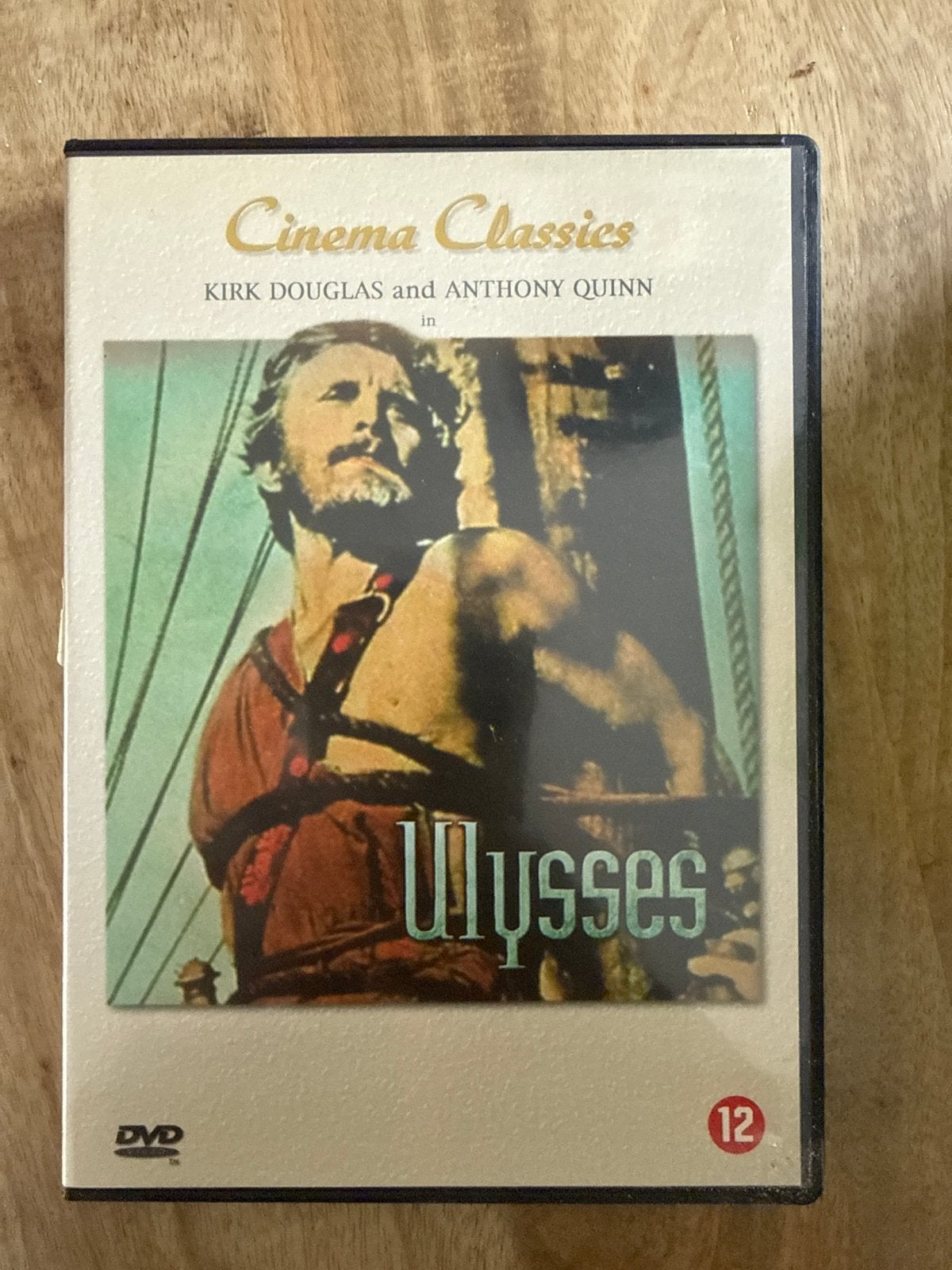 Ulysses DVD - Cinema Classics met Kirk Douglas, Cd's en Dvd's, Gebruikt, Historisch of Kostuumdrama, Nederlands, Ophalen of Verzenden