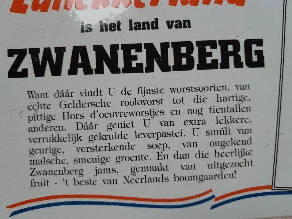 bord Zwanenberg, Antiek en Kunst, Curiosa en Brocante, Ophalen of Verzenden