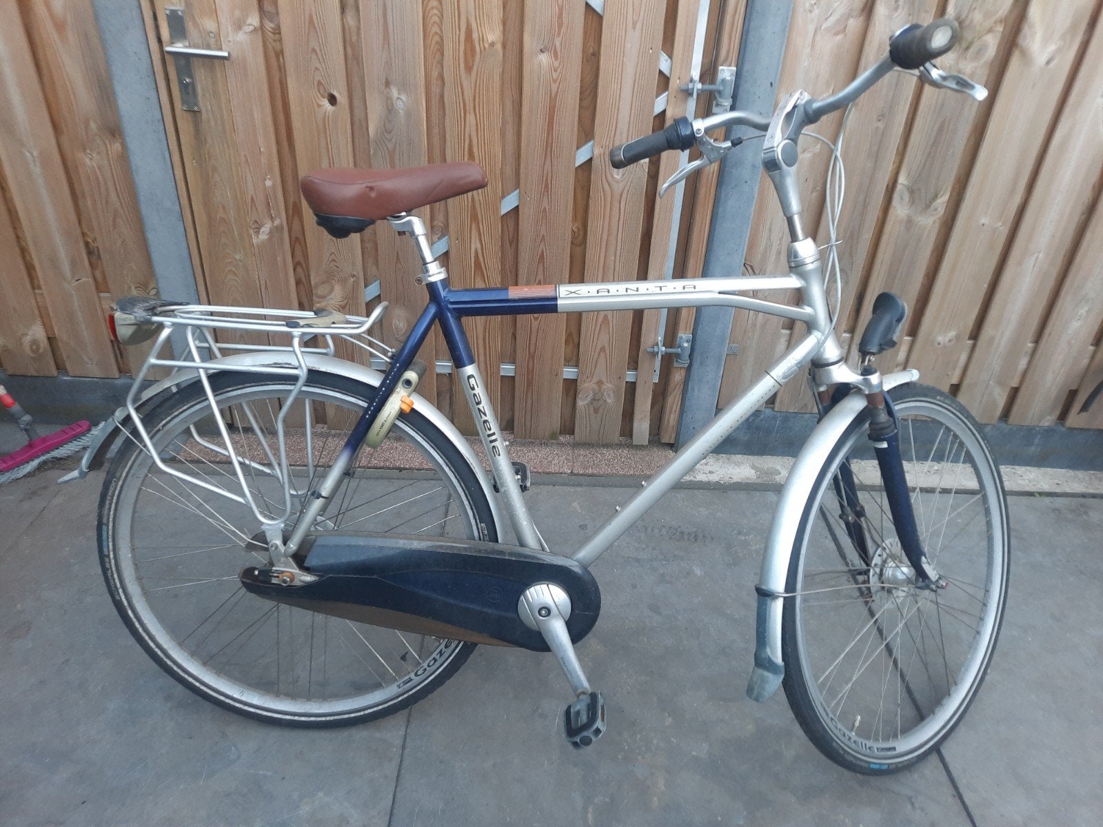 Herenfiets Gazelle Xanta 28 inch 61 cm frame 7 versnellingen, Ophalen, Gebruikt, Versnellingen, 61 tot 65 cm