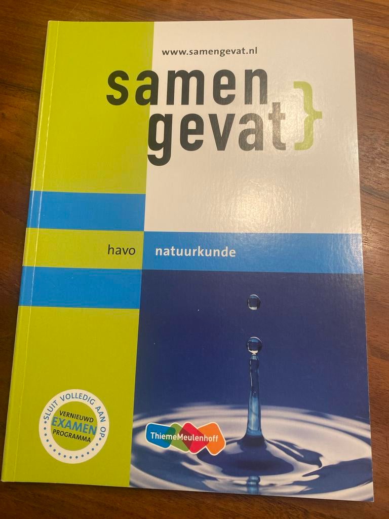 Samengevat Havo Natuurkunde - Thiememeulenhoff, Boeken, Schoolboeken, Ophalen of Verzenden, Zo goed als nieuw, HAVO, Natuurkunde