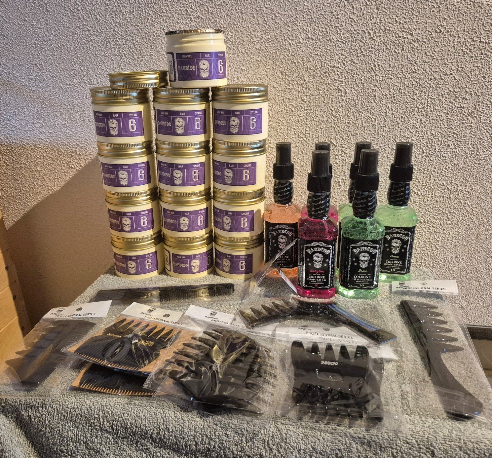 bandidos set, Ophalen of Verzenden, Nieuw, Gel, Wax, Haarlak of Mousse