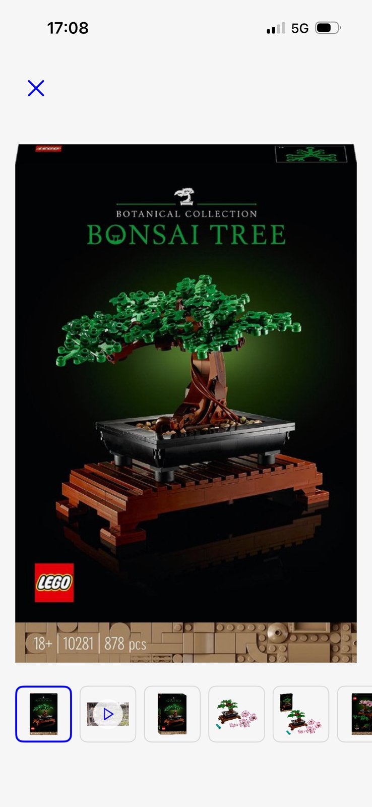 Lego Bonsai Boom 10281 - Botanische Collectie, Kinderen en Baby's, Speelgoed | Duplo en Lego, Ophalen, Overige thema's, Lego, Zo goed als nieuw