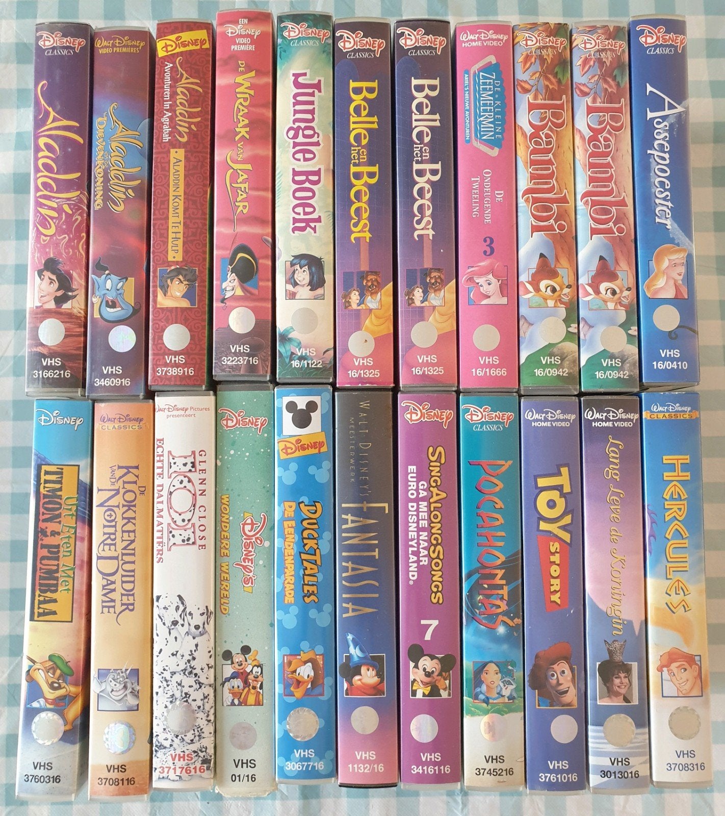 Heel veel Disney VHS films - Nederlands gesproken, Cd's en Dvd's, Gebruikt, Tekenfilm, Alle leeftijden, VHS