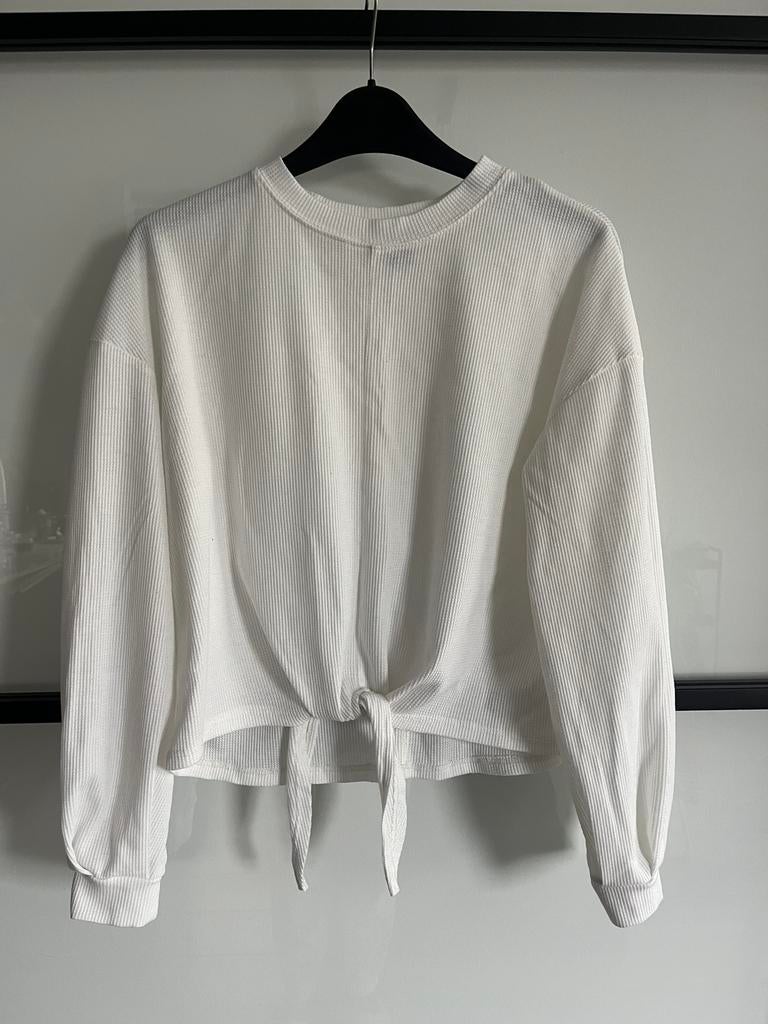 PRIMARK Top maat XS, Wit, Ophalen of Verzenden, Zo goed als nieuw, Lange mouw