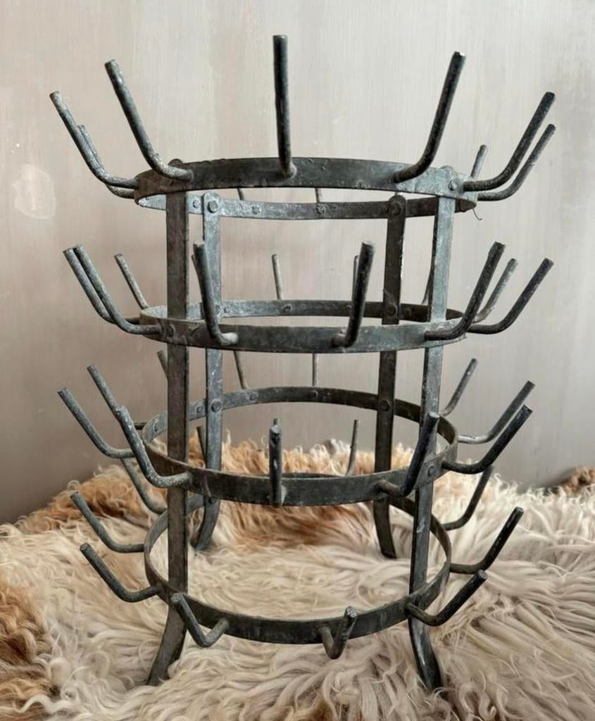 Pinnenrek flessenrek zink rek, Ophalen