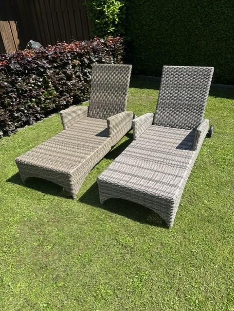 Ligbedden  voor in de tuin, Tuin en Terras, Ligbedden, Ophalen, Zo goed als nieuw, Kunststof