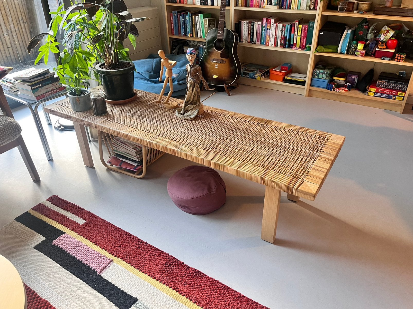 Ikea Stockholm 2017 collectors item rieten bank / salontafel, Ophalen, Gebruikt