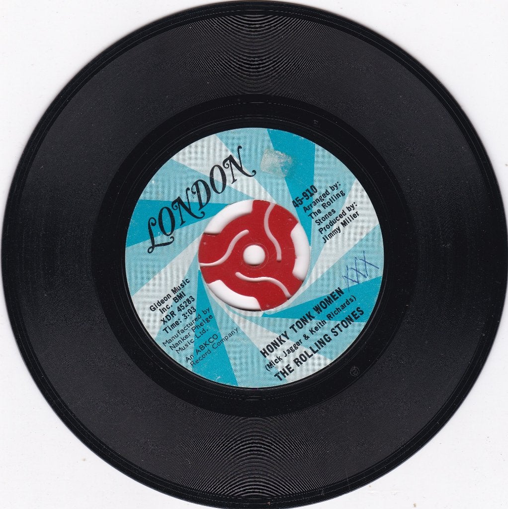The Rolling Stones - Honky Tonk Women 1969, Gebruikt, 7 inch, Ophalen of Verzenden, Beschermende buitenhoes