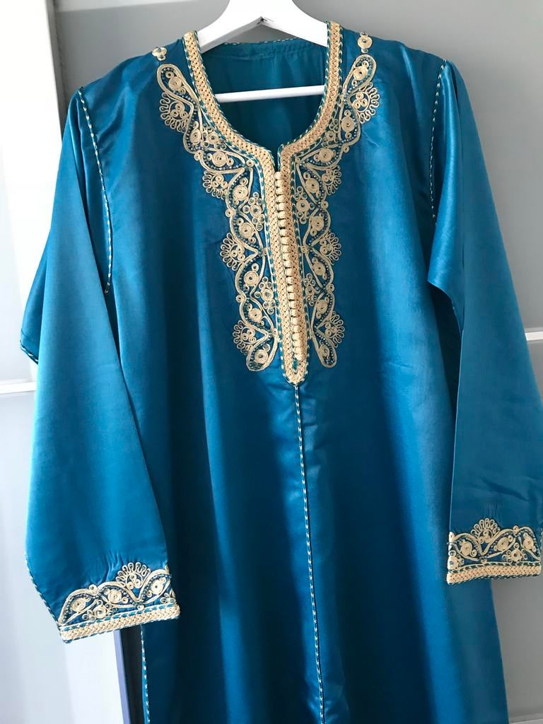 Kaftan (Nieuw), Kleding | Dames, Jurken, Maat 38/40 (M), Blauw, Nieuw, Ophalen of Verzenden