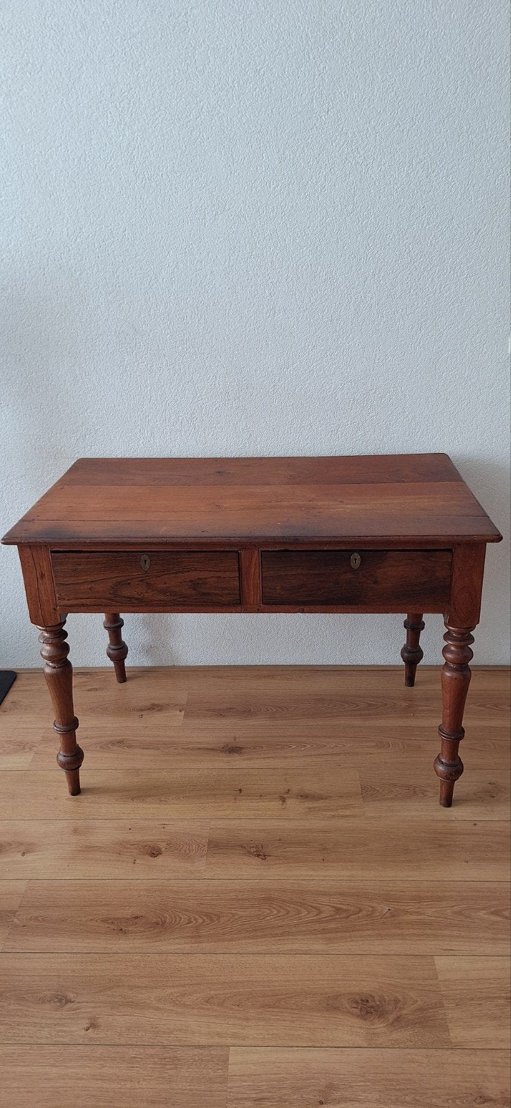 Antiek houten bureau met lades - 107x64,5x74 cm, Ophalen, Gebruikt, Hout, Antiek