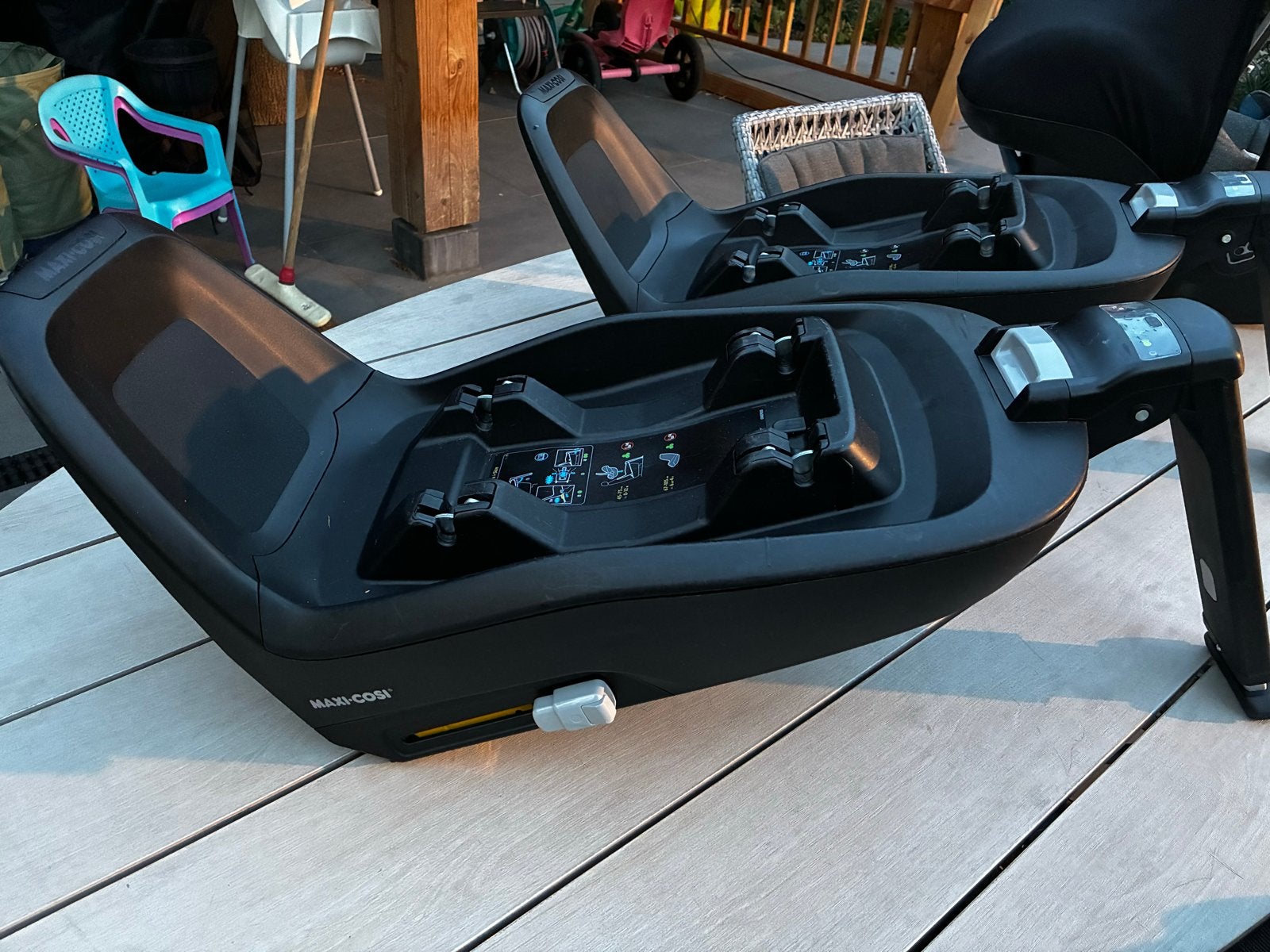 2x Maxi-Cosi FamilyFix One i-Size base & cabriofix autostoel, Gebruikt, Isofix, 0 t/m 13 kg, Maxi-Cosi