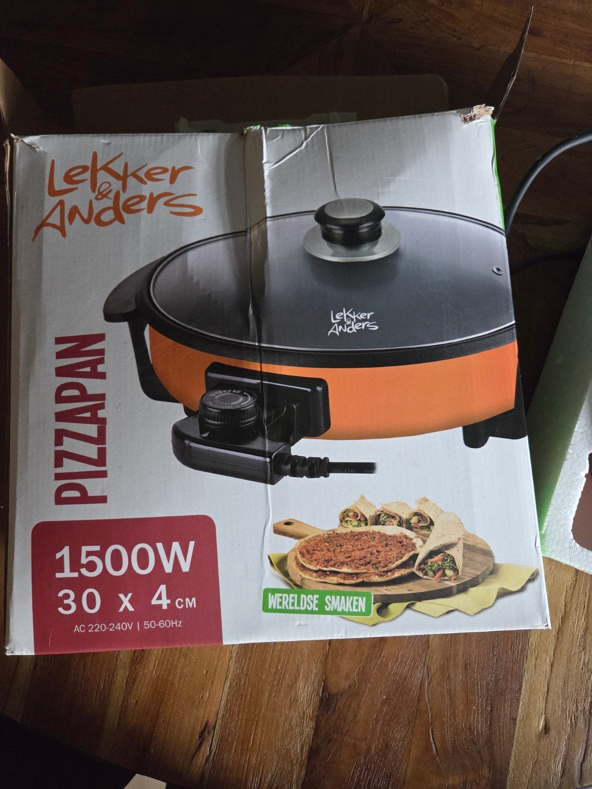 Lekker Anders Pizzapan 1500W - Zo goed als nieuw, Ophalen of Verzenden, Zo goed als nieuw