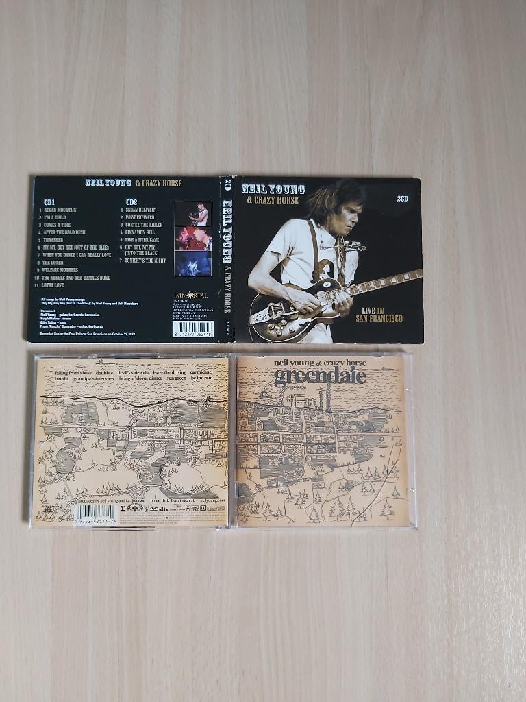 Neil Young Greendale/ Live in San Francisco 2 2CD's  16 eu, Ophalen of Verzenden, 1990 - 1999, Zo goed als nieuw