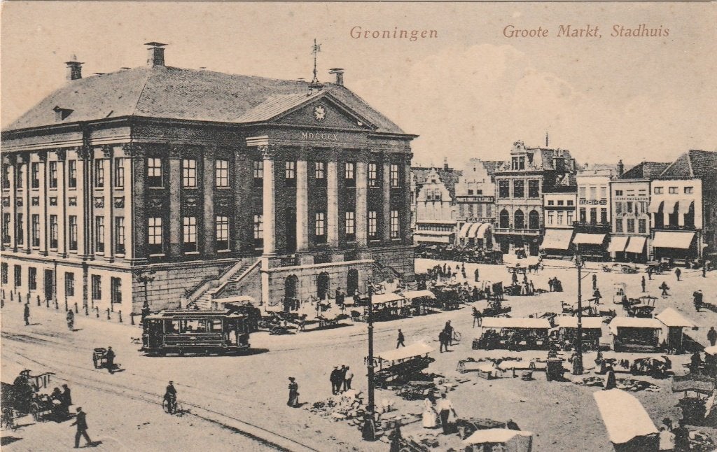groningen- groote markt, Ophalen of Verzenden, Voor 1920, Groningen