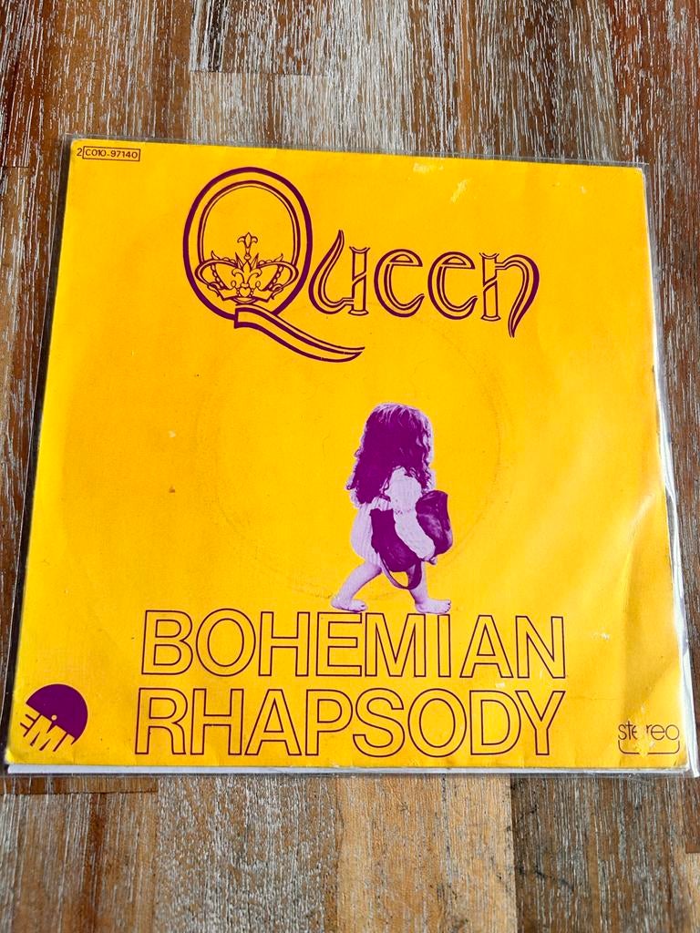 Queen - Bohemian Rhapsody (Ultra Zeldzame Franse Persing), Originele persing, 7 inch, Ophalen of Verzenden, 1970 - 1979