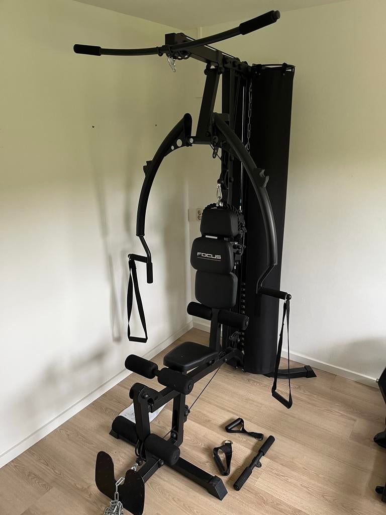 Home Gym - Focus Fitness Unit 4 - Zeer compleet, Sport en Fitness, Fitnessapparatuur, Ophalen, Gebruikt, Krachtstation, Armen