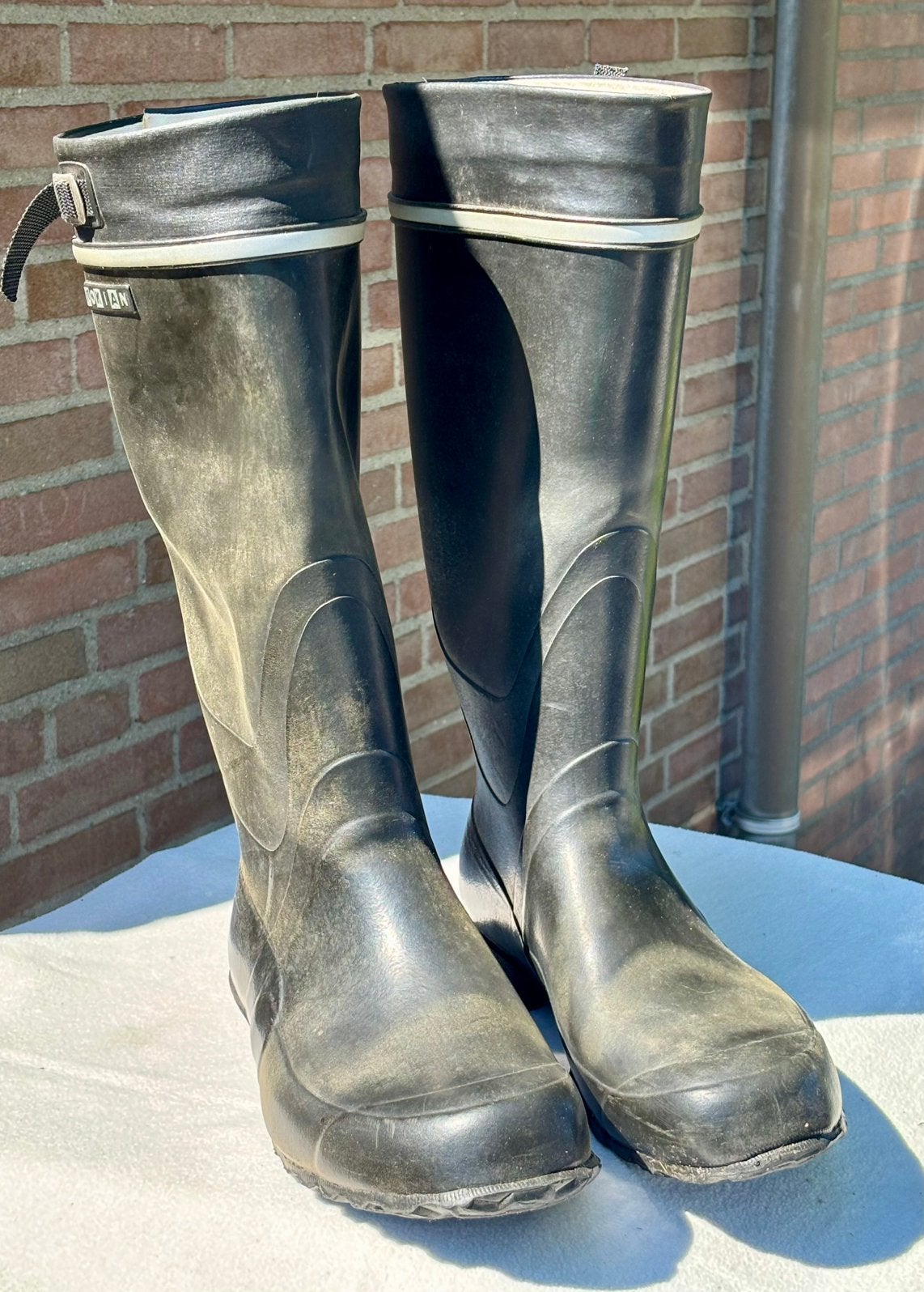 Mooie degelijke laarzen maat 49 !!, Ophalen of Verzenden, Zo goed als nieuw, Bruin, Boots