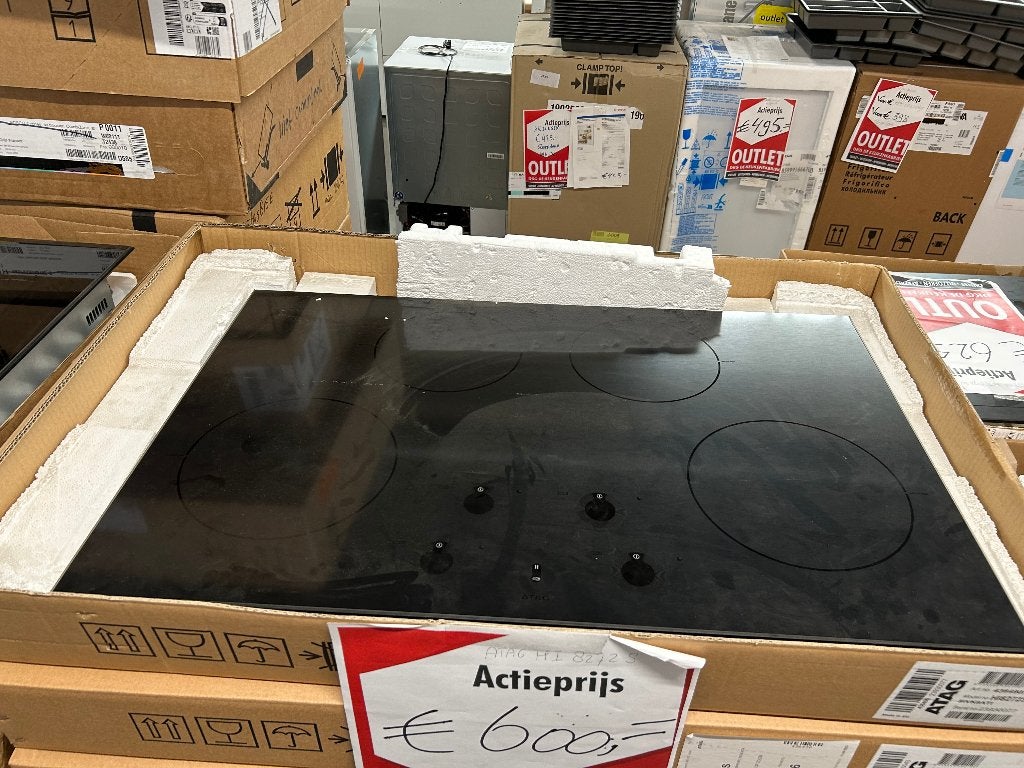 Kookplaat ATAG, Ophalen, Nieuw, 4 kookzones, Inbouw
