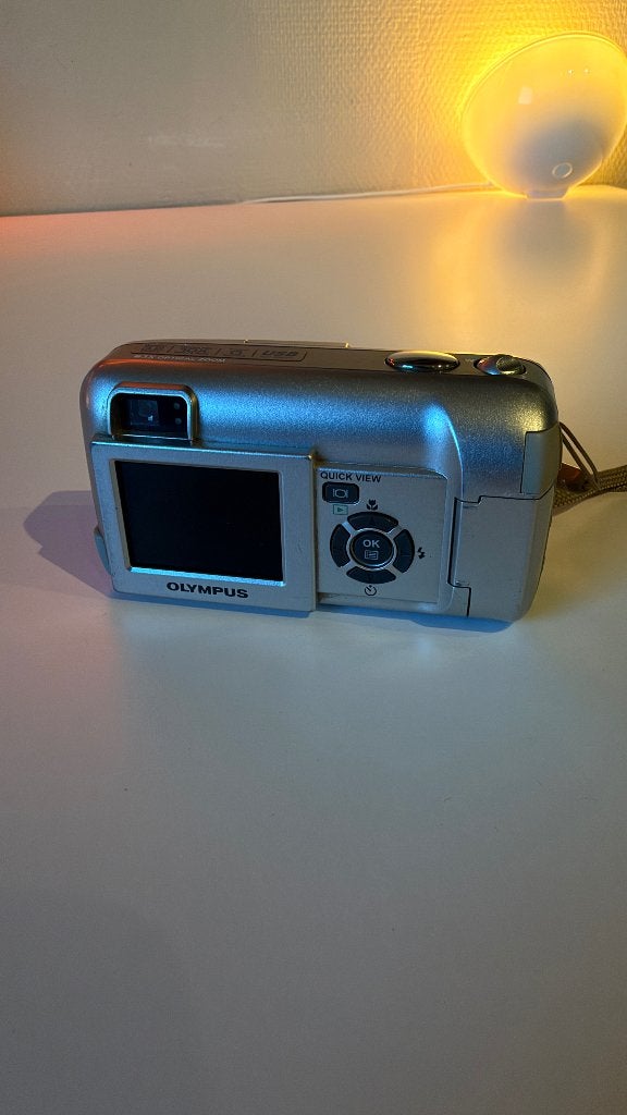 Olympus Camedia C-350 Zoom vintage CCD digicamY2K met hoes, Gebruikt, Instant camera, Ophalen of Verzenden, Olympus