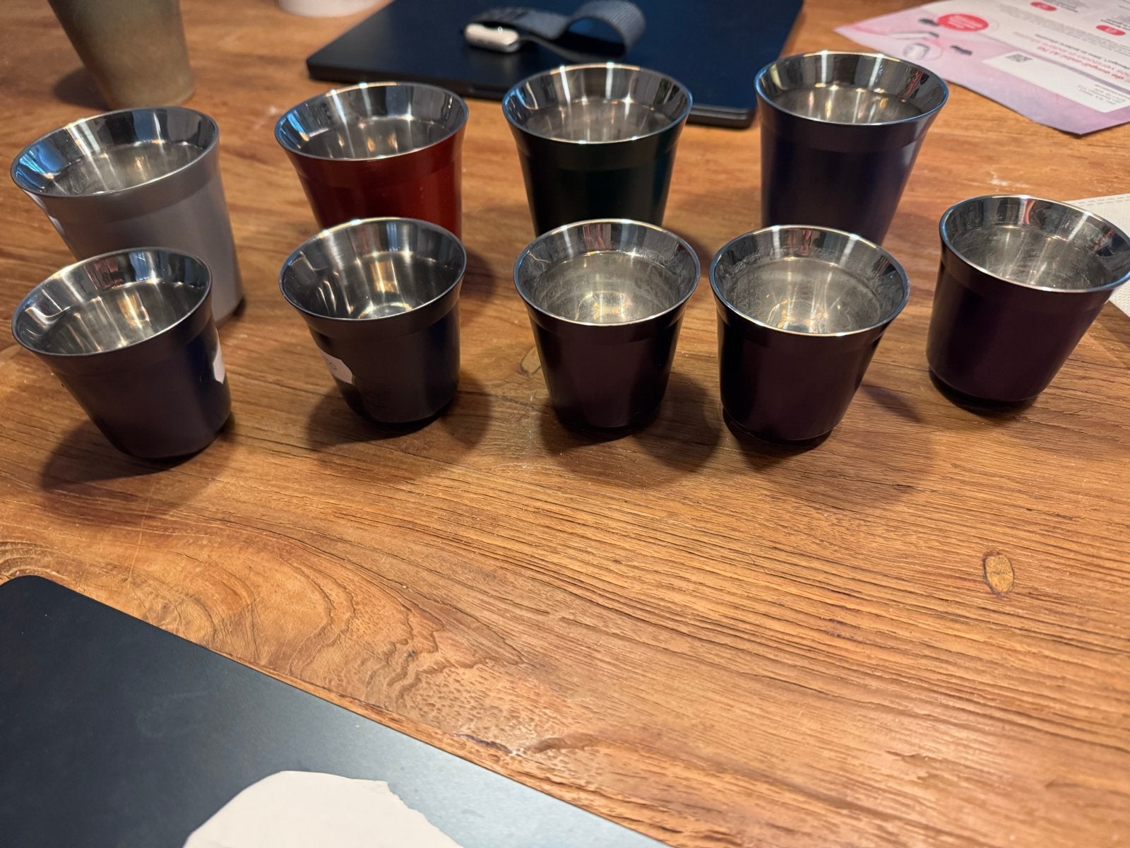Nespresso pixi lungo en Espresso Kopjes - Diverse Kleuren, Ophalen of Verzenden, Metaal, Meerkleurig, Overige merken
