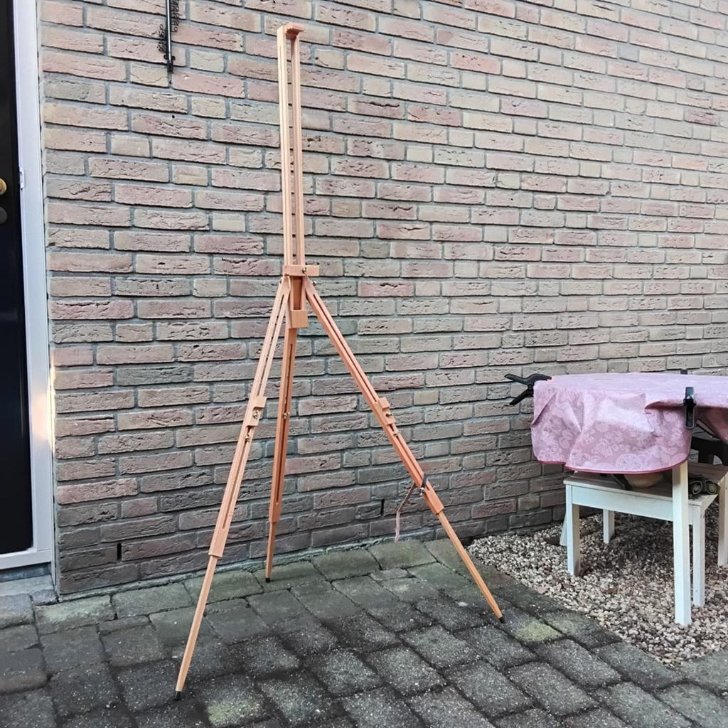 Grote houten schildersezel 1.81x100x87 cm, Hobby en Vrije tijd, Schilderen, Ophalen of Verzenden, Ezel