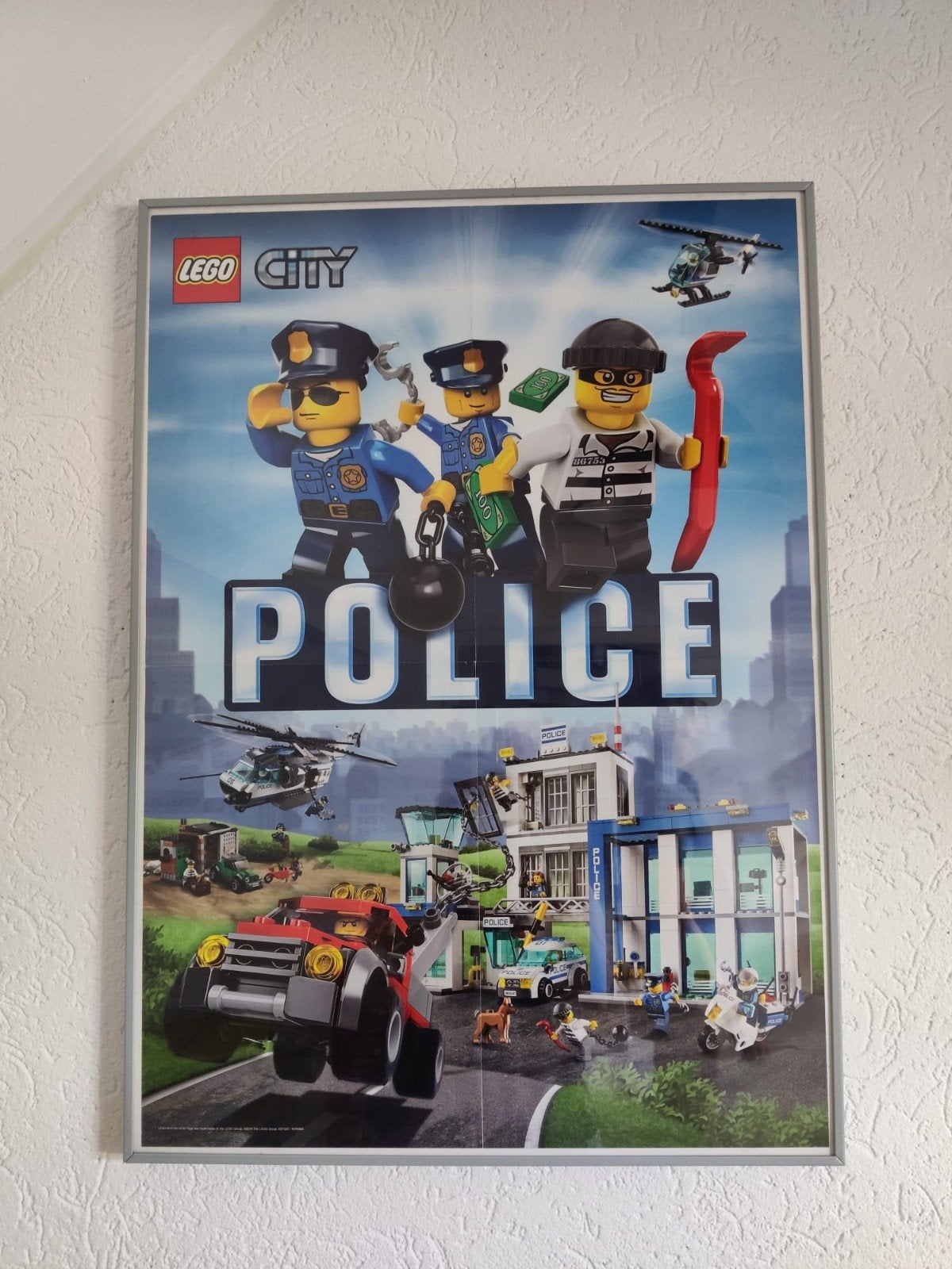 2 ingelijste Lego posters 50x70, Ophalen, Gebruikt, 50 cm, Meerkleurig