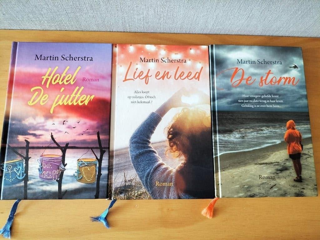 Martin Scherstra : Hotel De Jutter, Lief en Leed, De storm, Ophalen of Verzenden, Zo goed als nieuw, Martin Scherstra, Nederland