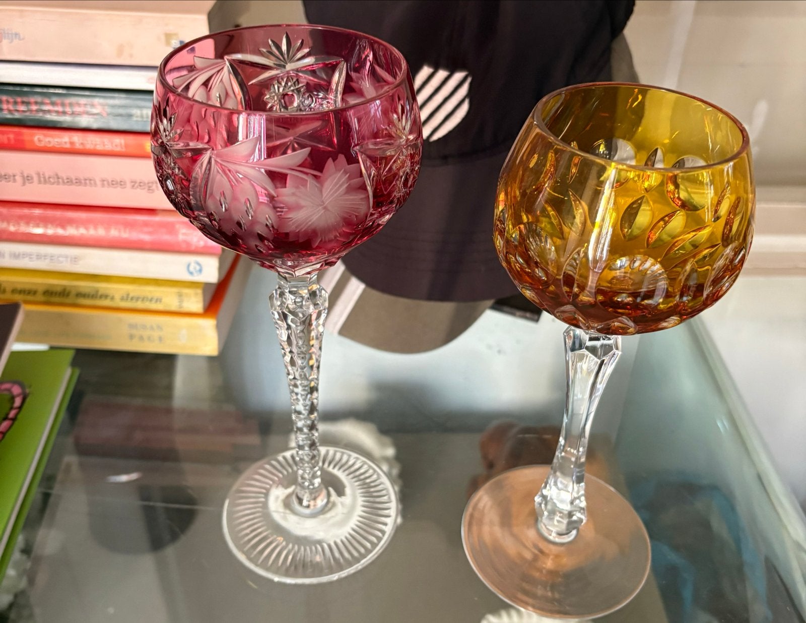 Vintage Kristallen Wijnglazen Nachtmann, Antiek en Kunst, Ophalen of Verzenden