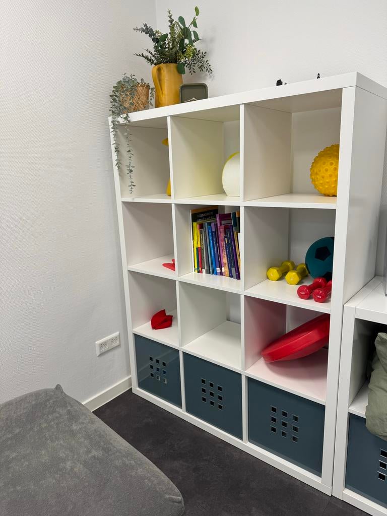 IKEA Kallax Kast met 12 vakken - Wit, Ophalen, Met plank(en), 100 tot 150 cm, 100 tot 150 cm