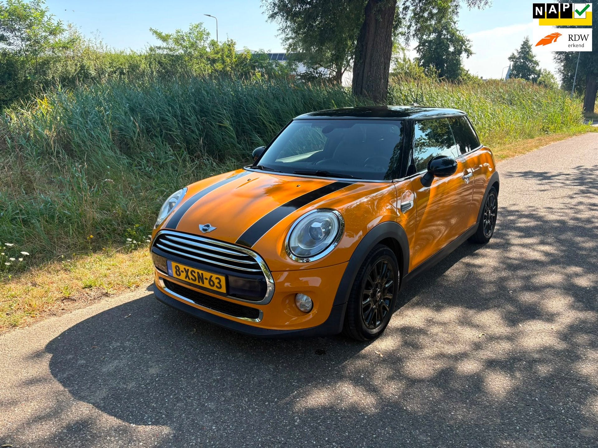 Mini 3-Deurs 1.5 Cooper First Born Edition Airco Cruise Navi, Auto's, 136 pk, Gebruikt, Overige kleuren, 4 stoelen