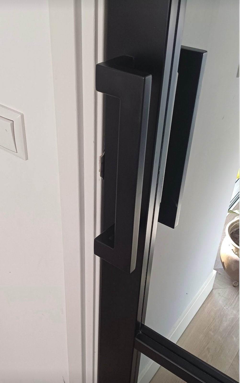Handgreep voor skantrea staal look deur, Ophalen, Zo goed als nieuw, Overige materialen, Klink of Kruk