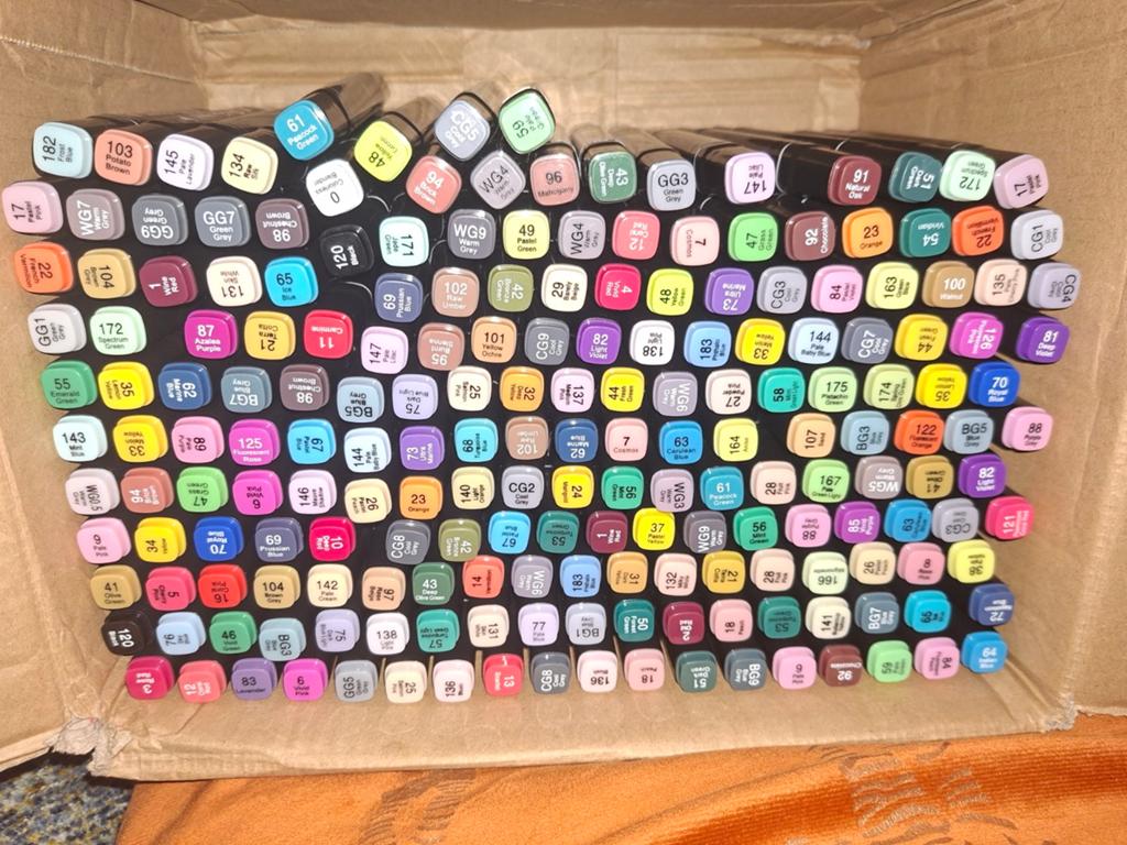 199 Touch Han alcohol markers (GEEN Ohuhu/Decotime), Verzenden, Zo goed als nieuw, Potlood of Stift