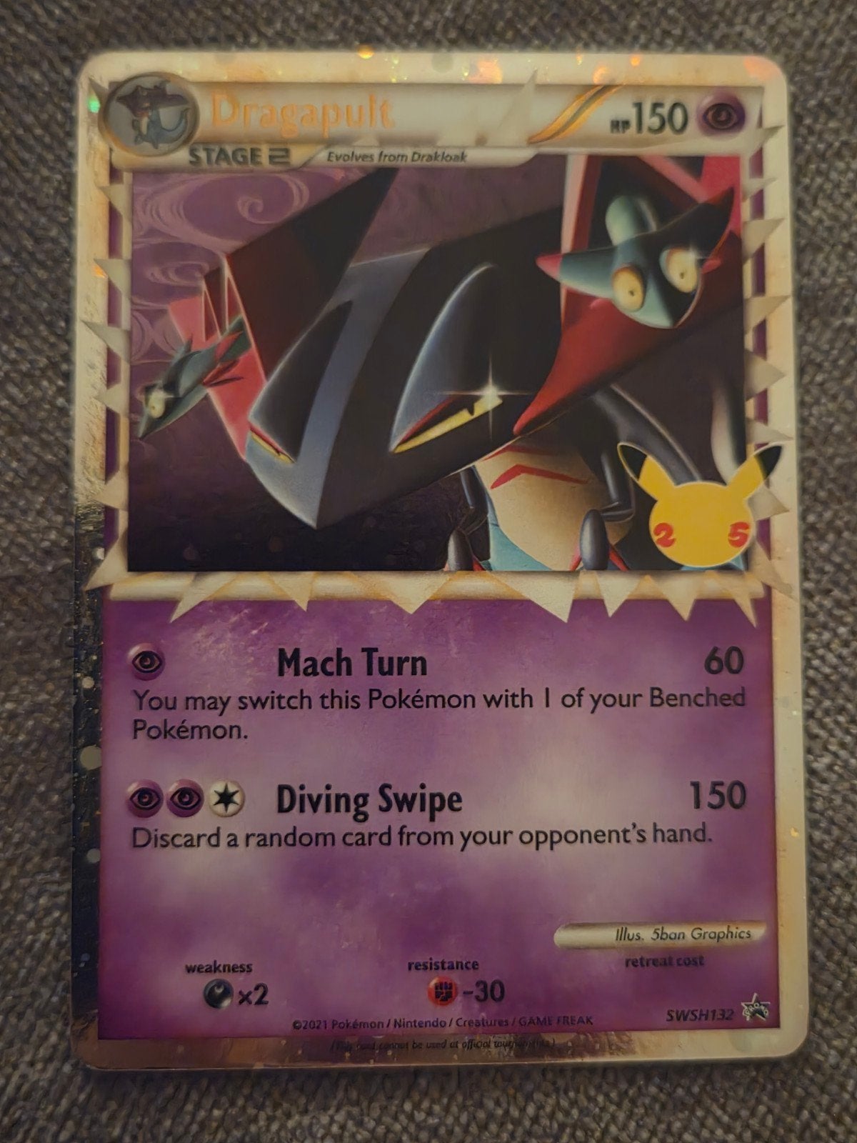 Pokémon Dragapult (swsh 132), Ophalen of Verzenden, Nieuw, Losse kaart
