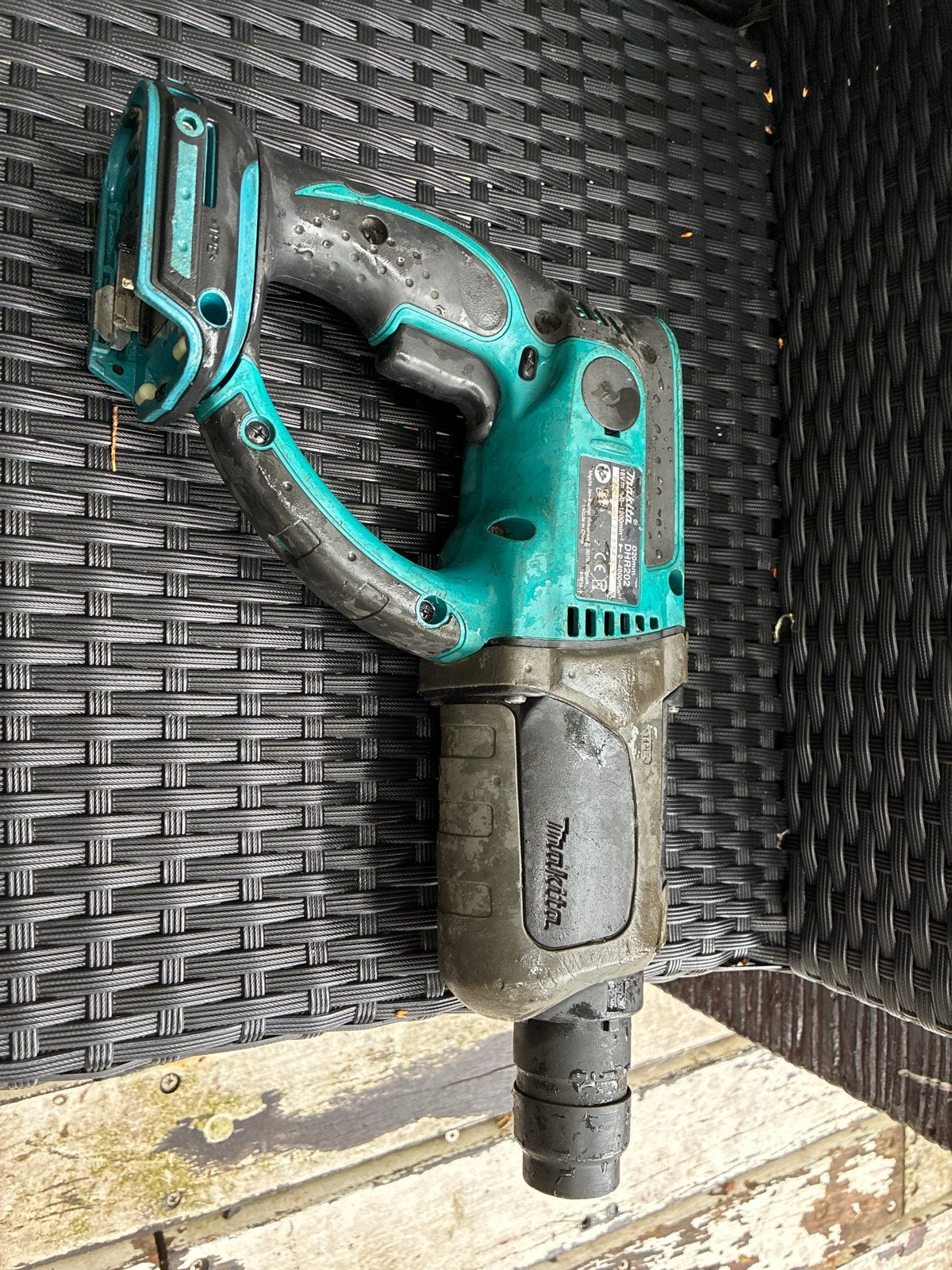 Makita DHR202 Betonboormachine - Goede staat, Boor- en/of Breekhamer, Ophalen of Verzenden, Klopboormechanisme, Gebruikt