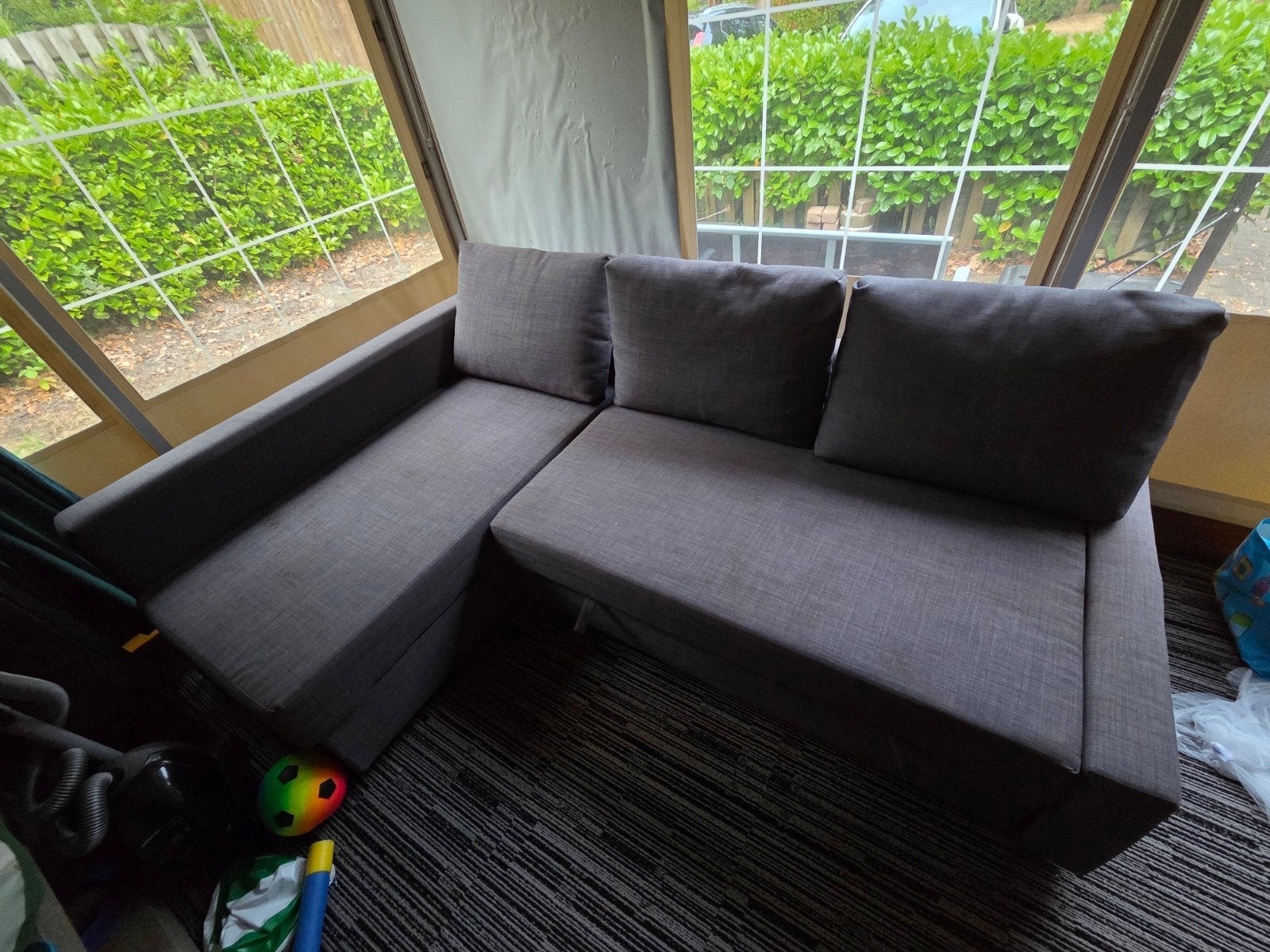slaapbank, Ophalen, Gebruikt, 3 zitplaatsen, Loungeset