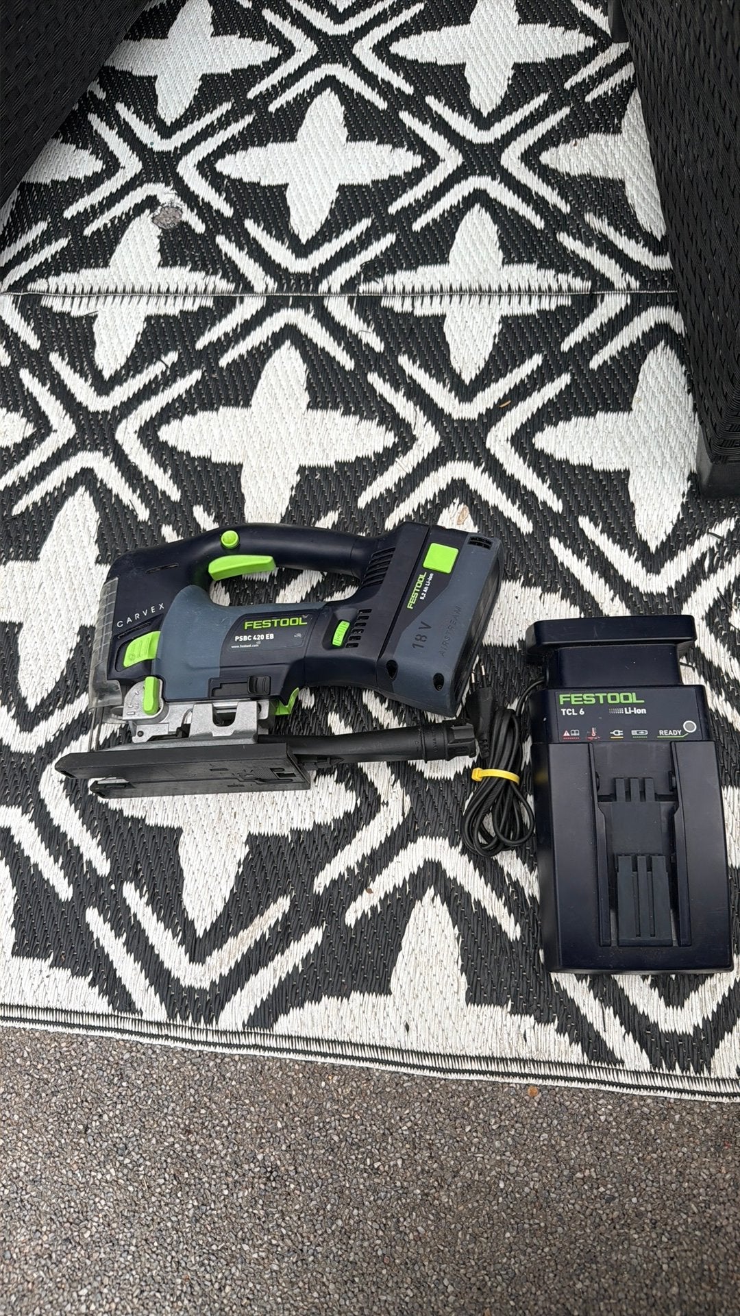FESTOOL PSBC 420 EB accu decoupeerzaag CARVEX, Ophalen of Verzenden, Zo goed als nieuw, Overige typen, Festool