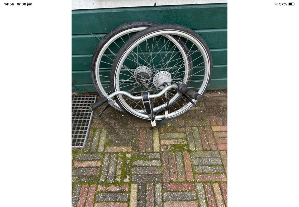 voor en achterwiel met 8 versnellingen, Fietsen en Brommers, Ophalen