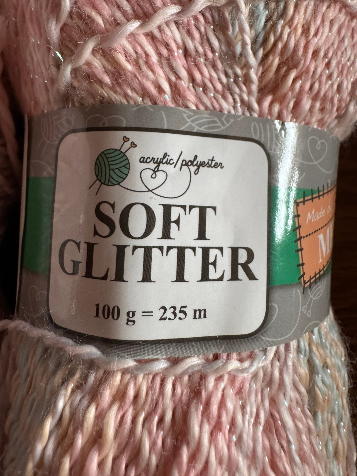 Soft glitter garen, Hobby en Vrije tijd, Breien en Haken, Ophalen, Zo goed als nieuw, Breien of Haken, Wol of Garen