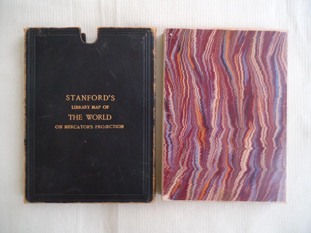 Antiek grote Wereldkaart Stanford Mercatorprojectie1883, Overige atlassen, Ophalen of Verzenden, Zo goed als nieuw, 1800 tot 2000