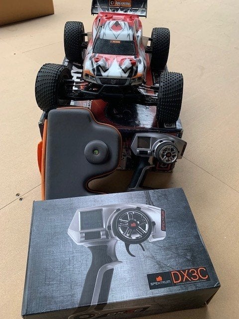 HPI Trophy Truggy Flux, twee zenders, Elektro, Gebruikt, Auto offroad, Ophalen of Verzenden