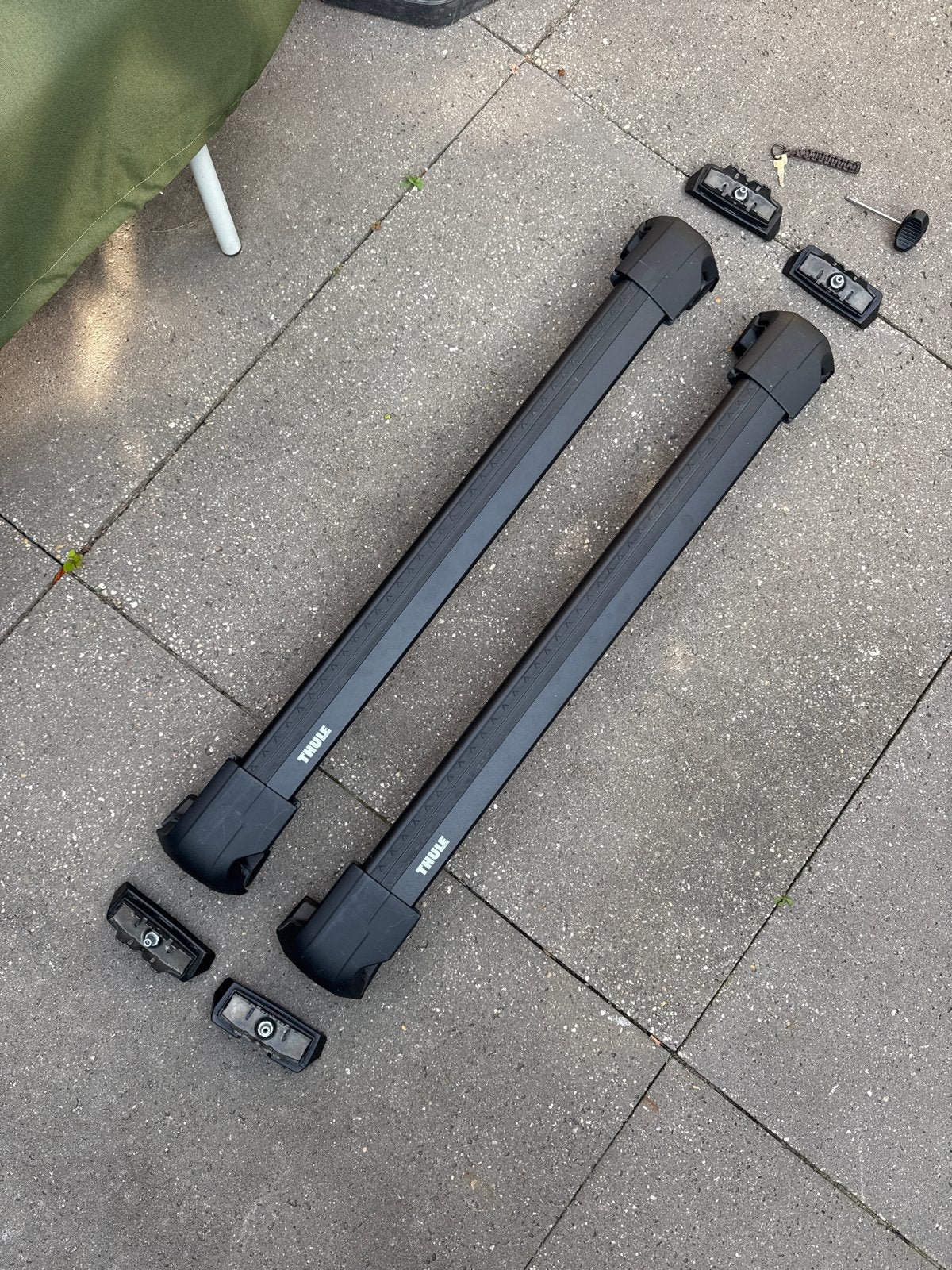 Thule WingBar Edge dakdragerset zwart voor Porsche Cayenne, Ophalen of Verzenden, Zo goed als nieuw