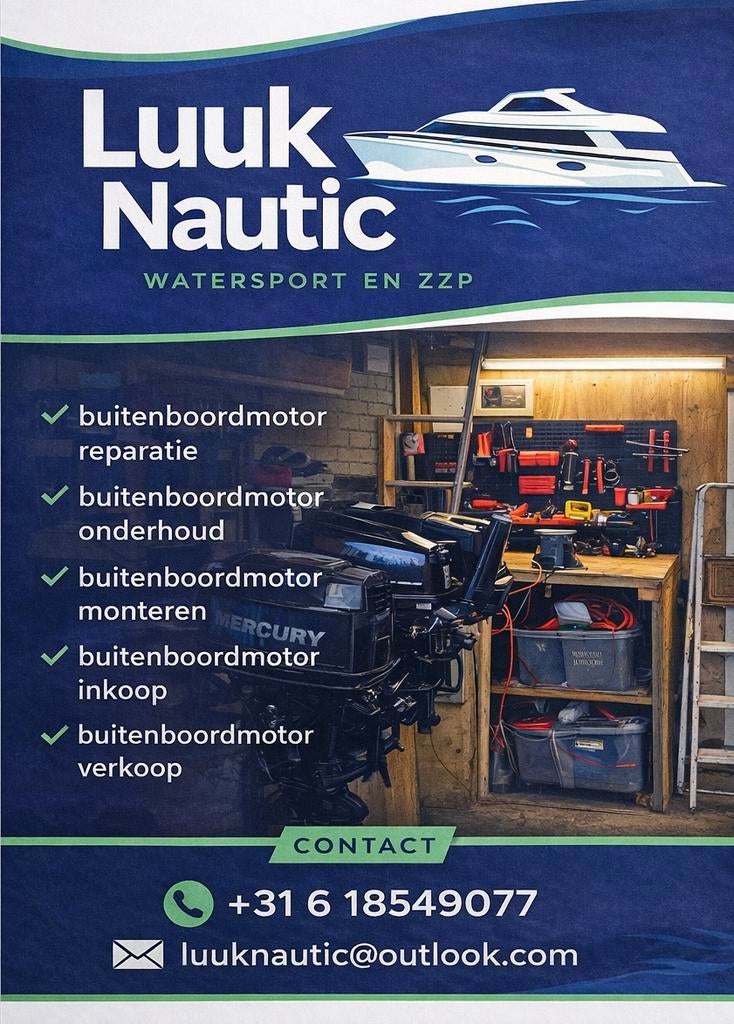ONDERHOUD en REPARATIE buitenboordmotoren, Ophalen of Verzenden, Nieuw, Motor en Techniek
