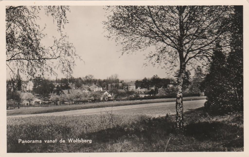 GROESBEEK Panorama vanaf de Wolfsberg 1956, Verzenden, 1940 tot 1960, Gelopen, Gelderland