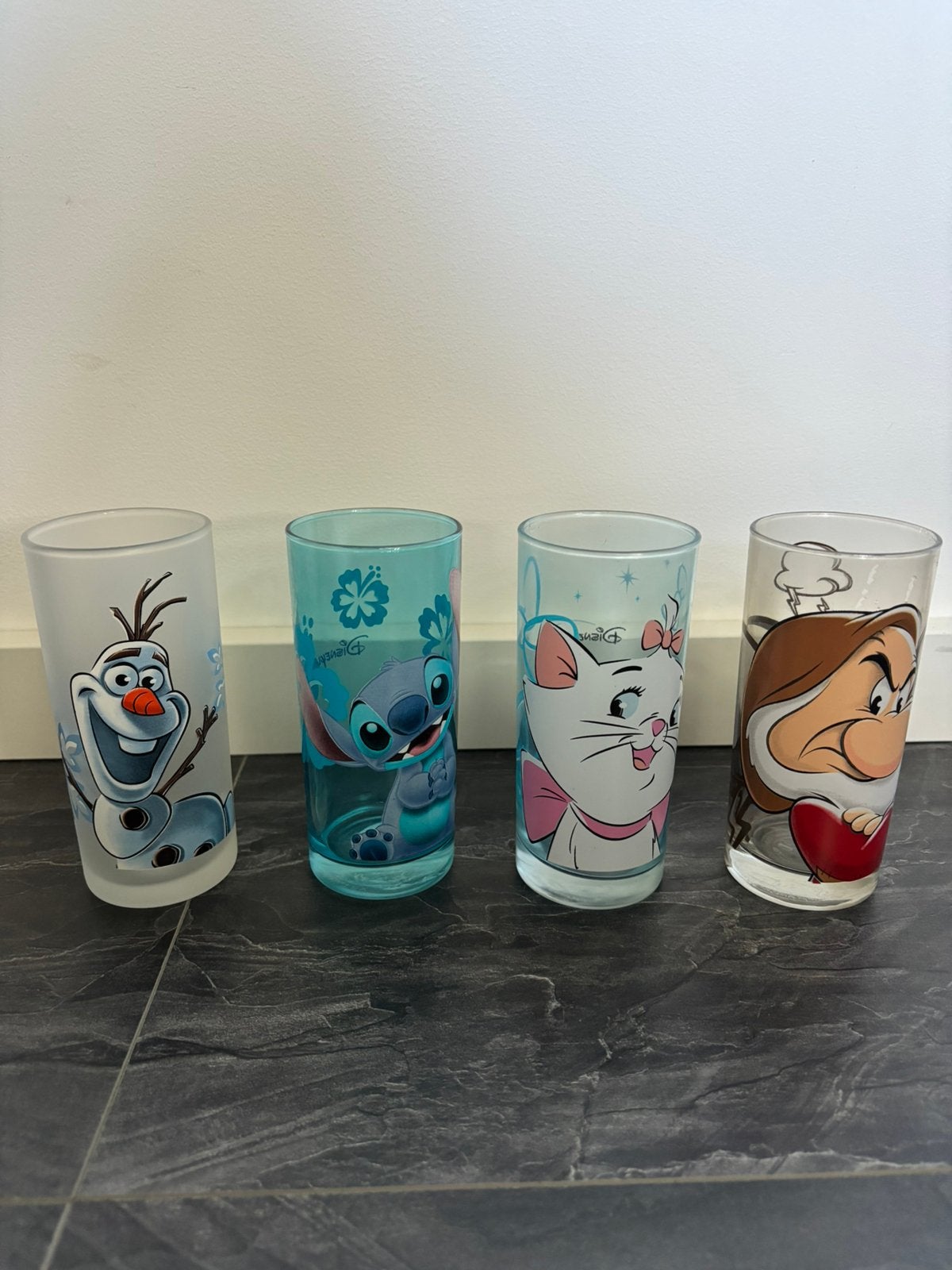 Disney longdrink glazen, Ophalen of Verzenden, Zo goed als nieuw, Overige typen