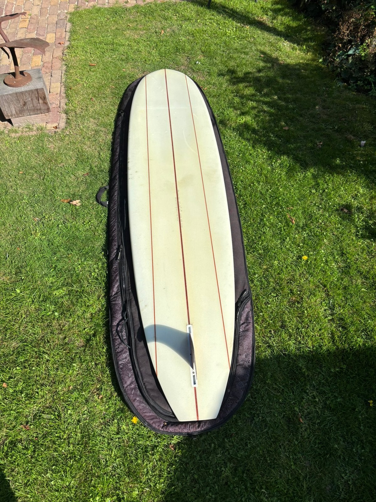 Longboard 9’1 met boardbag, Ophalen, Gebruikt, Longboard, Met draagtas