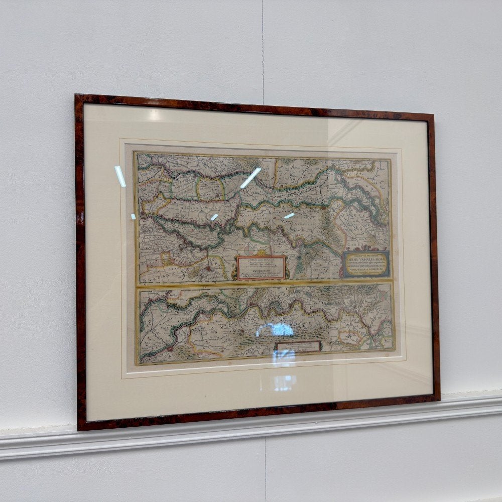 Antieke landkaart van de Rivieren Rijn, Waal en Maas, Ophalen