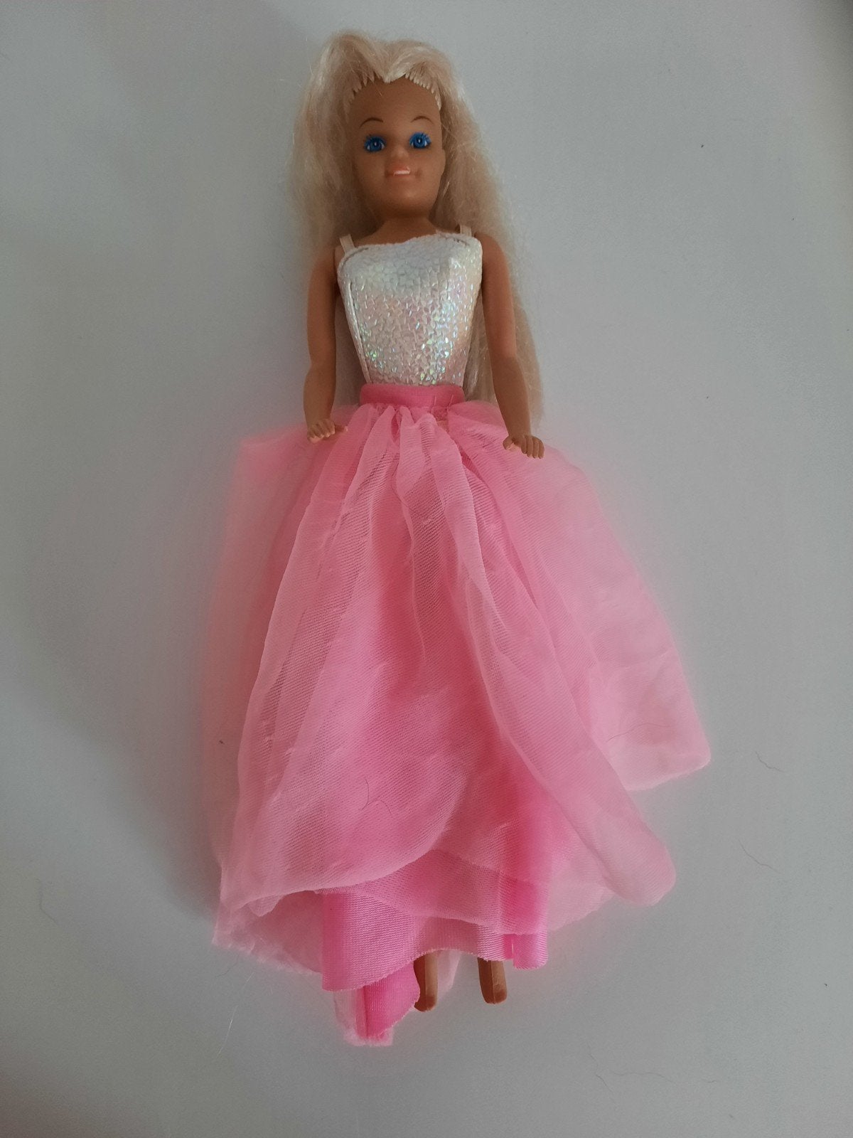 Barbie pop met roze jurk, Ophalen, Gebruikt, Barbie